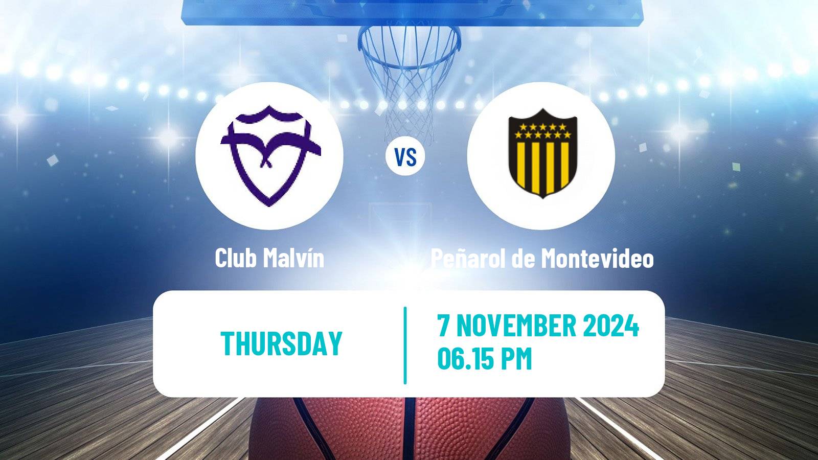 Basketball Uruguayan Liga Basketball Malvín - Peñarol de Montevideo