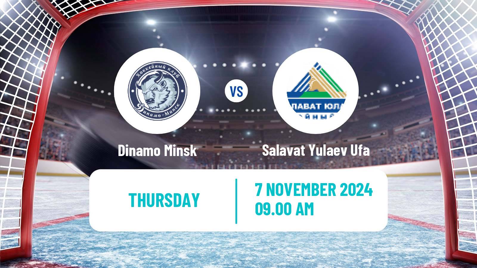 Hockey KHL Dinamo Minsk - Salavat Yulaev Ufa