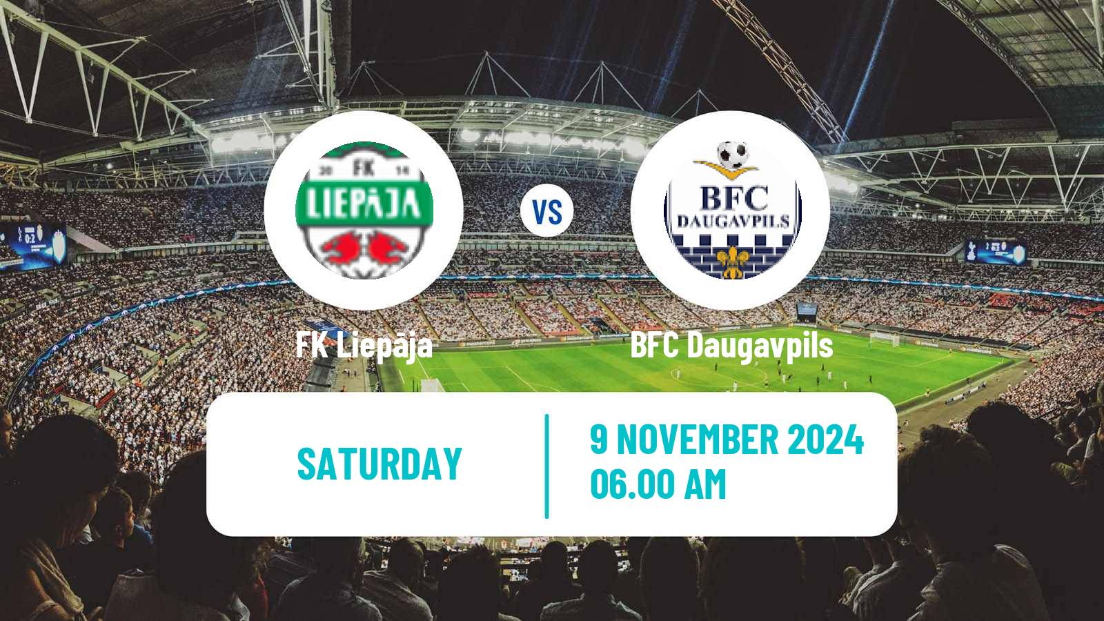 Soccer Latvian Virsliga Liepāja - BFC Daugavpils