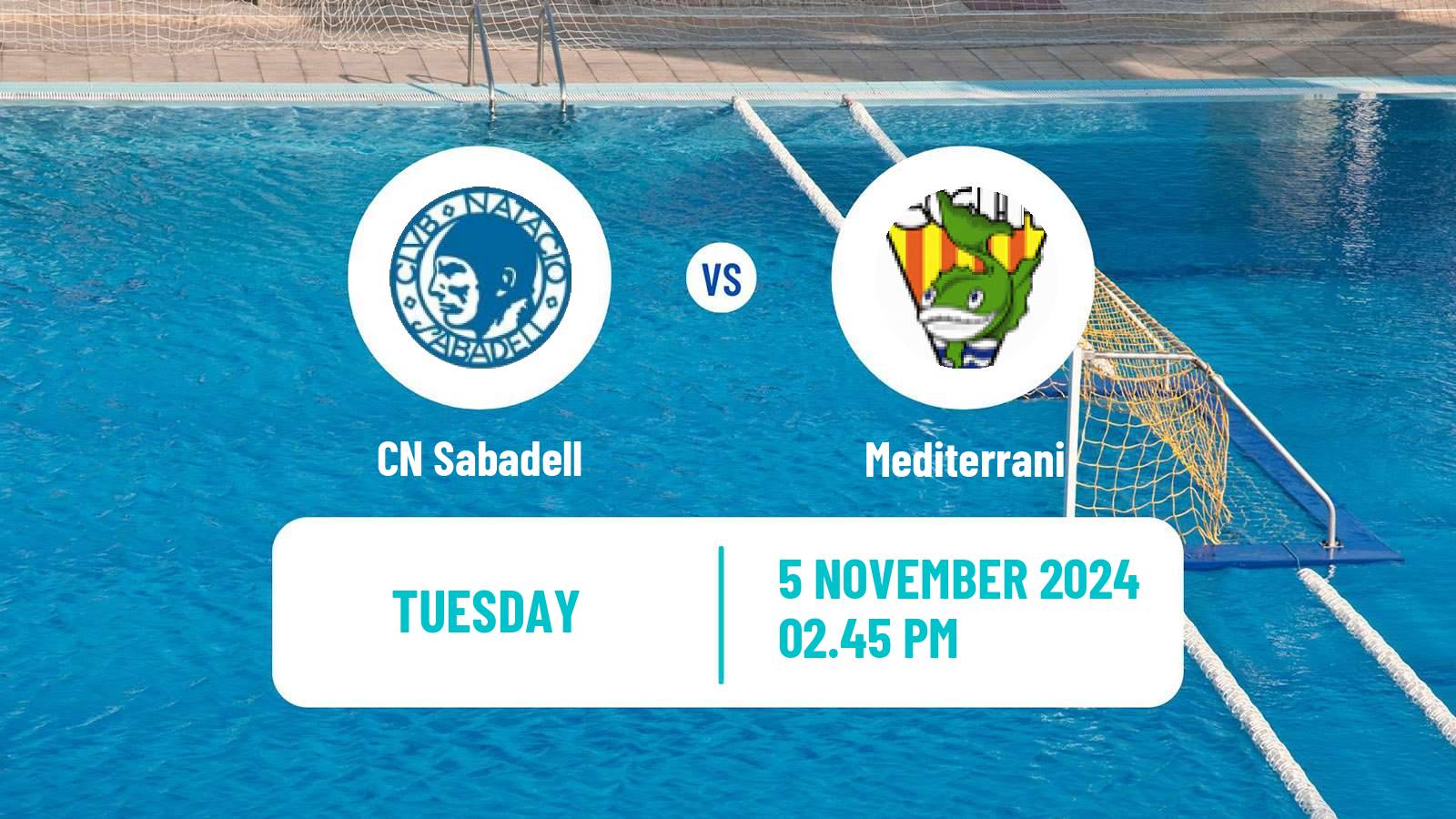 Water polo Spanish Liga Premaat Sabadell - Mediterrani