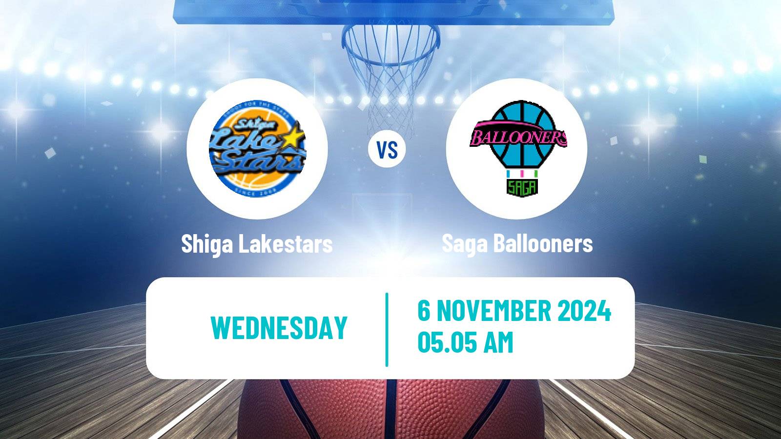 Basketball BJ League Shiga Lakestars - Saga Ballooners