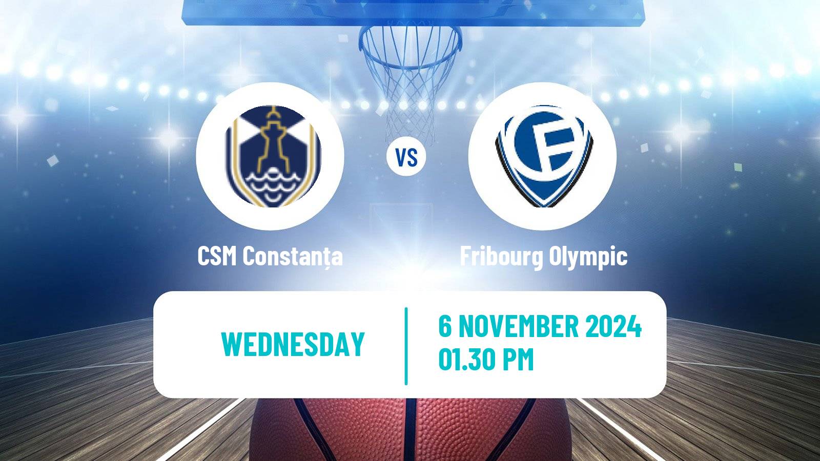 Basketball FIBA Europe Cup CSM Constanța - Fribourg Olympic