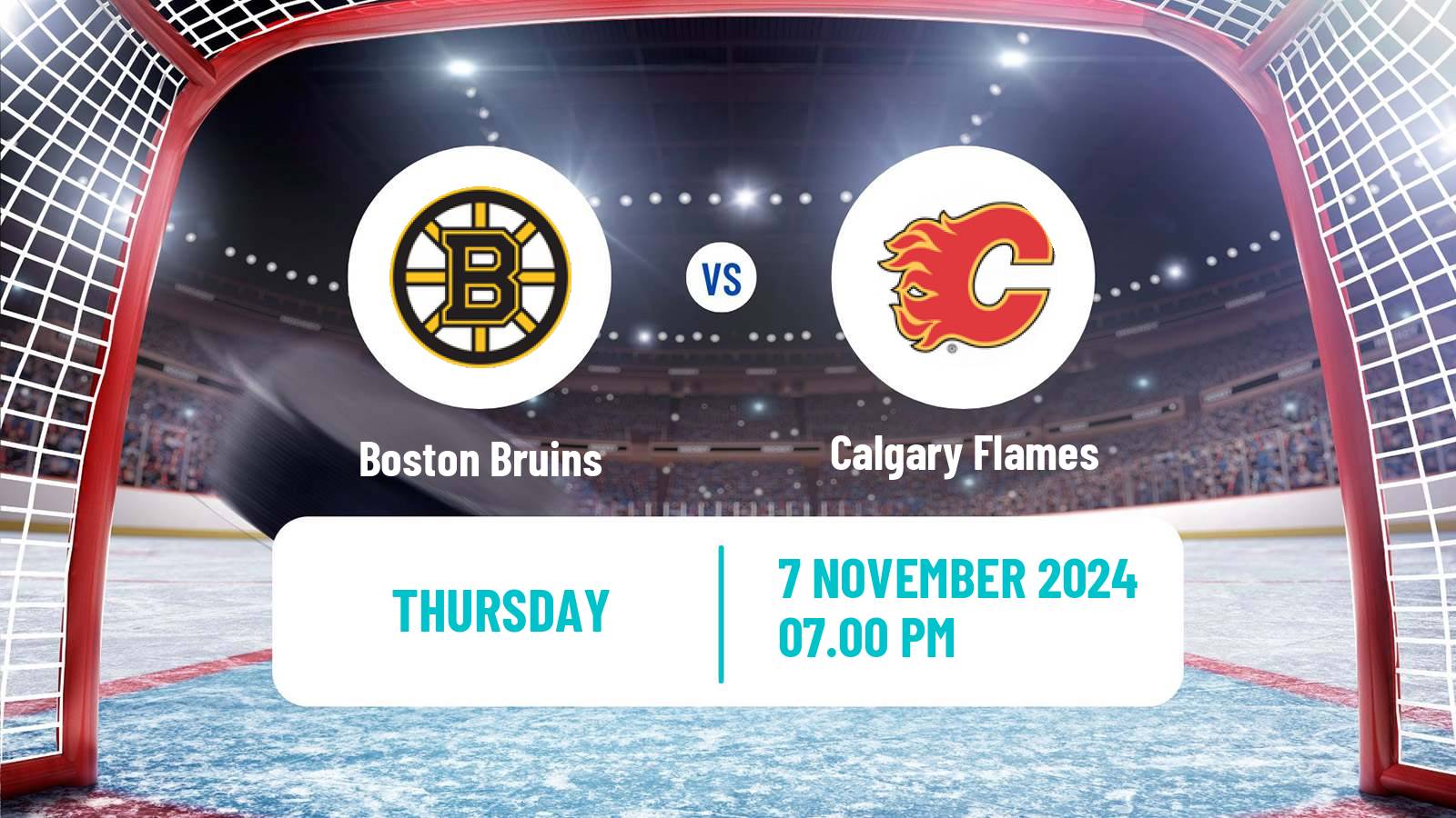 Hockey NHL Boston Bruins - Calgary Flames