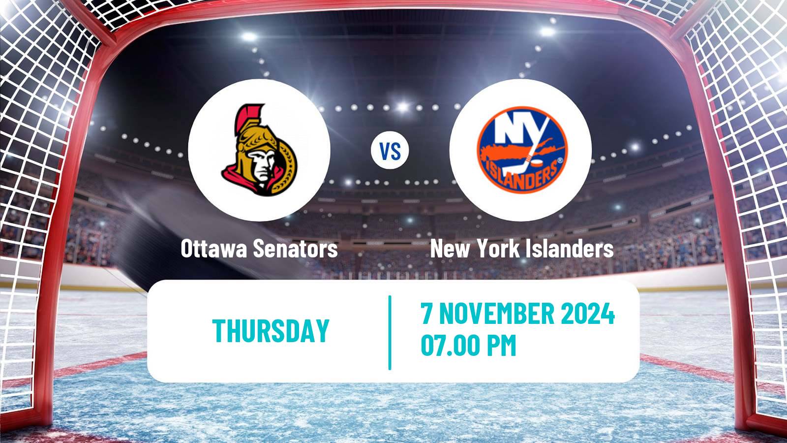 Hockey NHL Ottawa Senators - New York Islanders