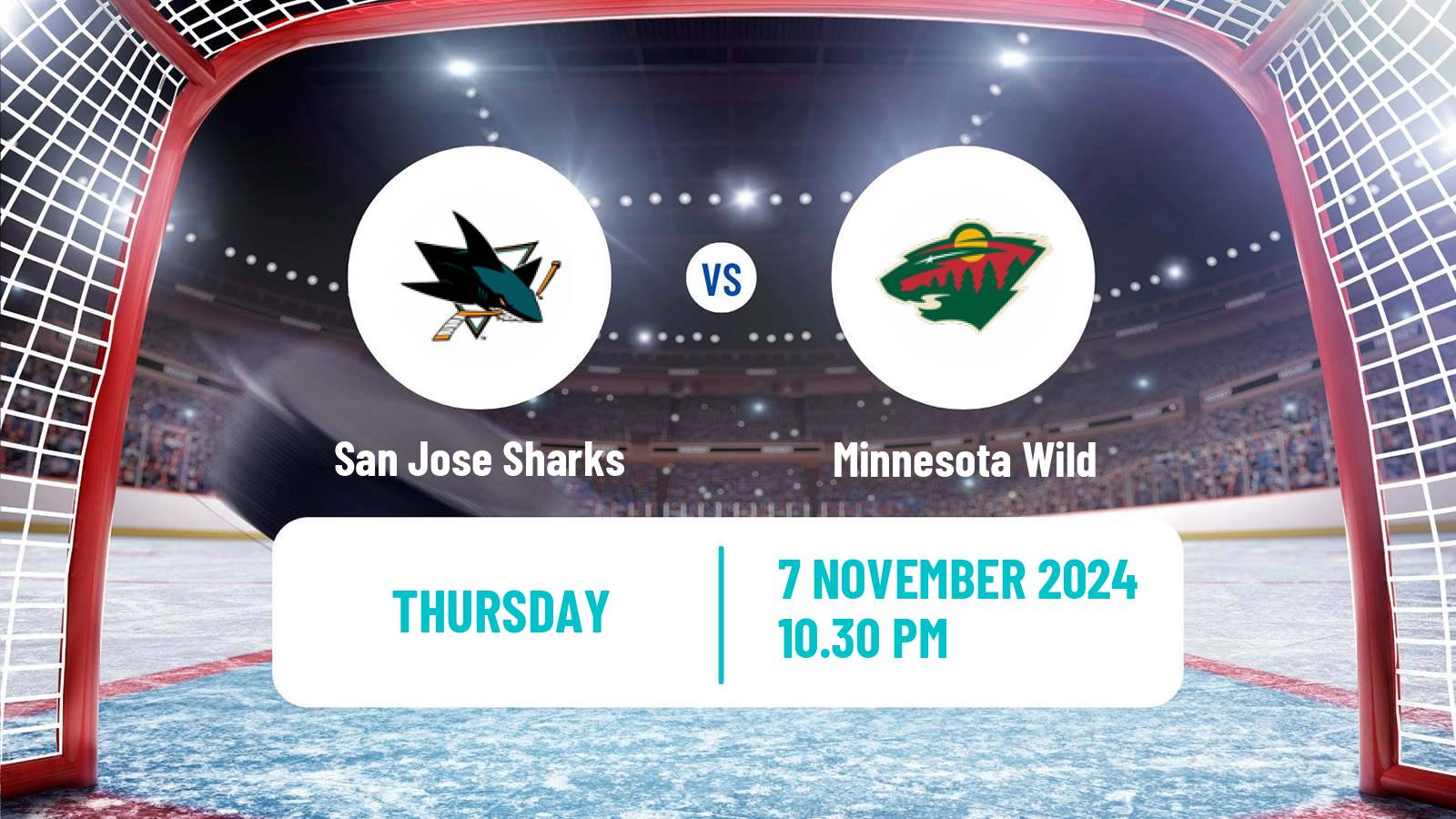 Hockey NHL San Jose Sharks - Minnesota Wild