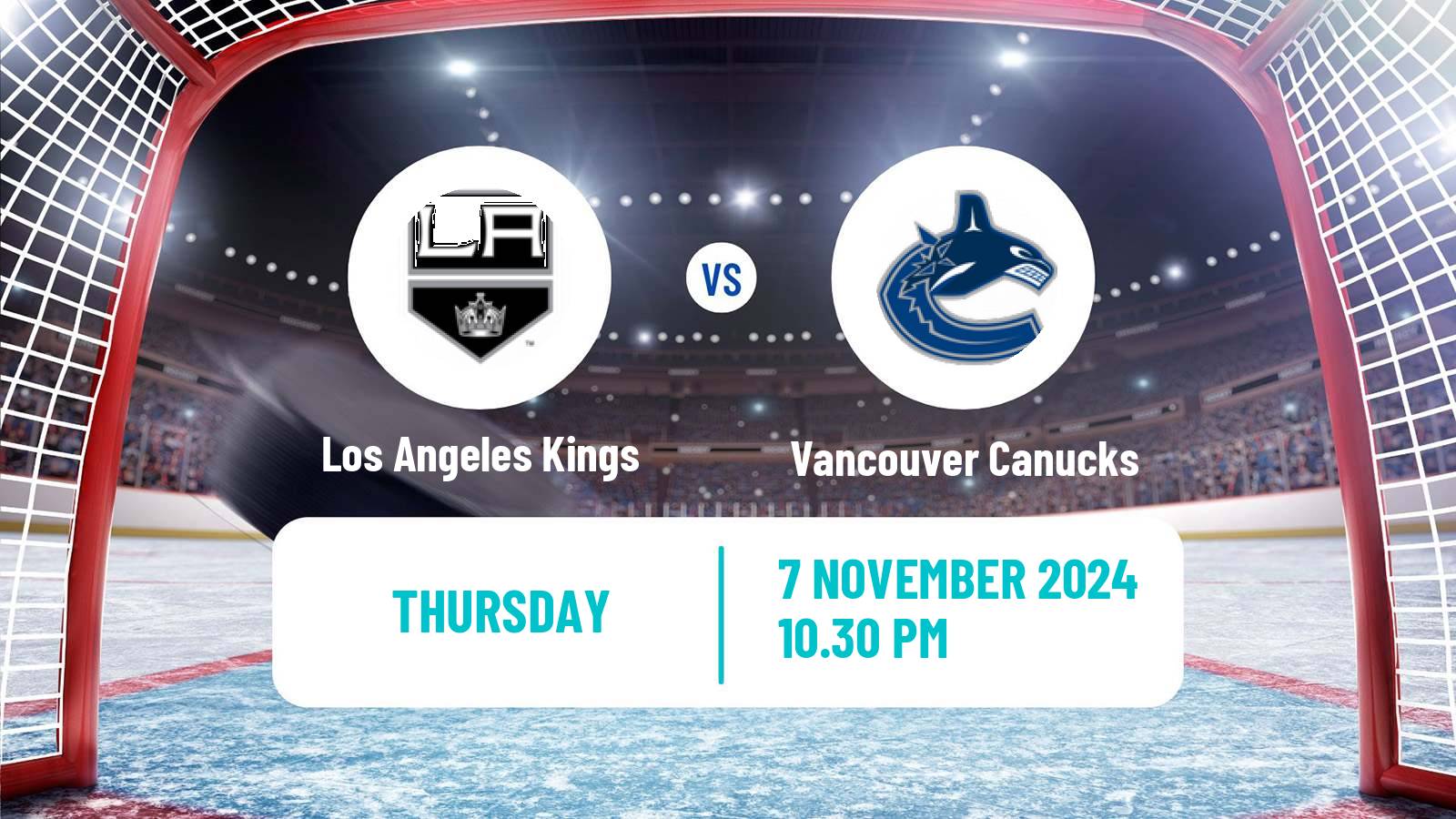 Hockey NHL Los Angeles Kings - Vancouver Canucks