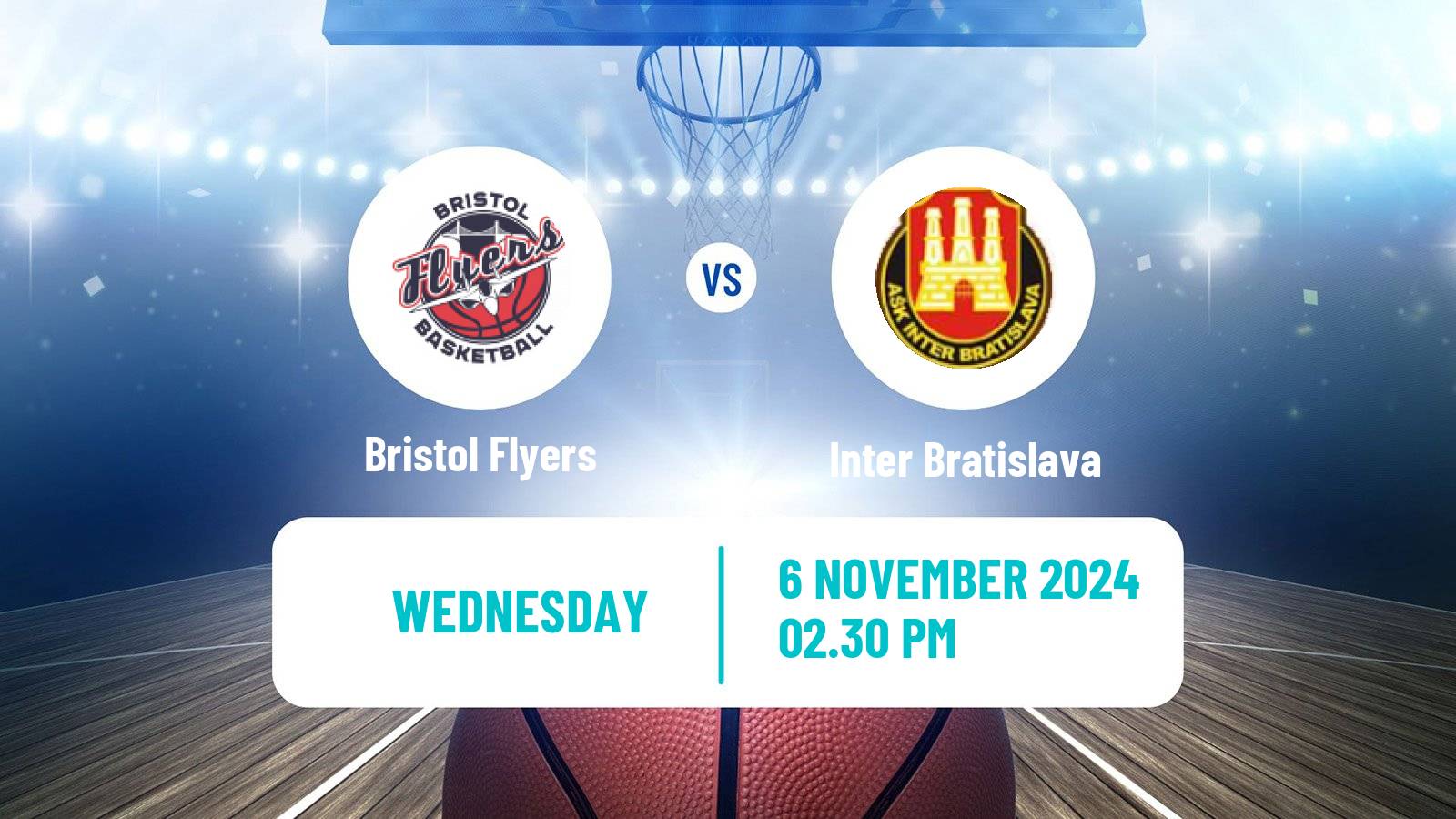 Basketball ENBL Bristol Flyers - Inter Bratislava