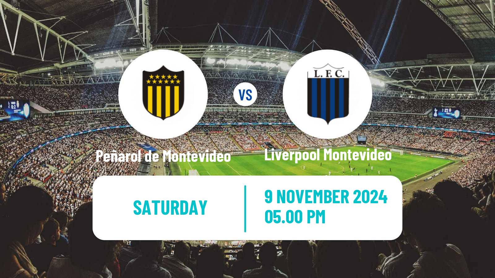 Soccer Uruguayan Primera Division Peñarol de Montevideo - Liverpool Montevideo