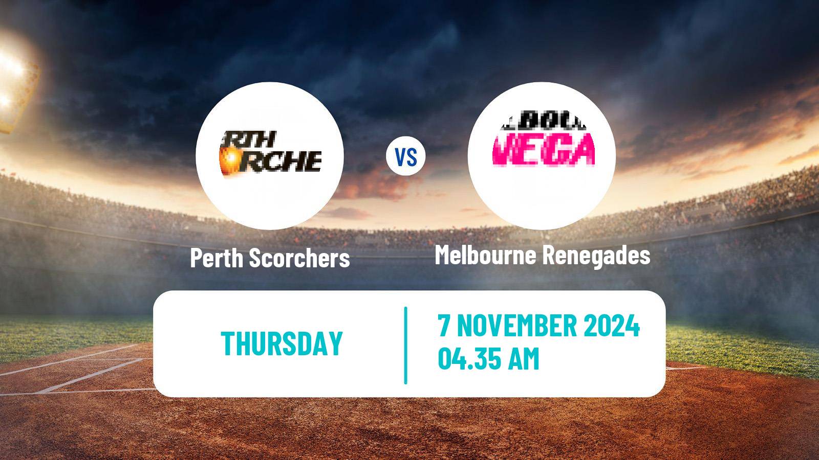 Cricket Australian Big Bash T20 Women Perth Scorchers - Melbourne Renegades