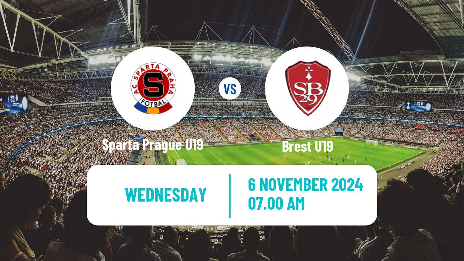 Soccer UEFA Youth League Sparta Prague U19 - Brest U19