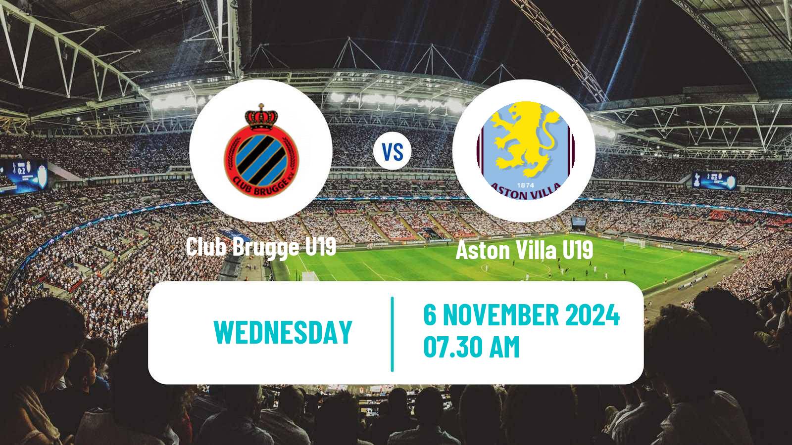 Soccer UEFA Youth League Club Brugge U19 - Aston Villa U19