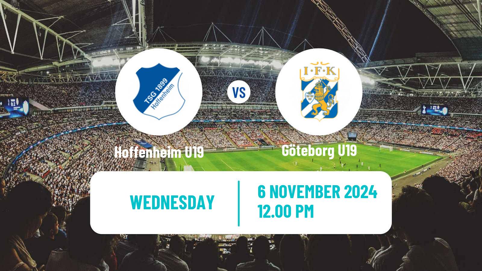 Soccer UEFA Youth League Hoffenheim U19 - Göteborg U19