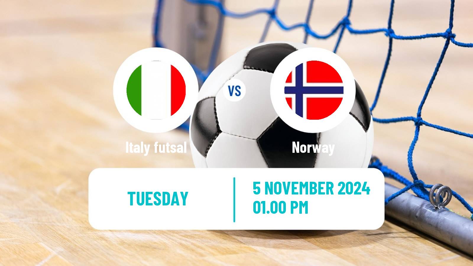 Futsal Friendly International Futsal Italy - Norway