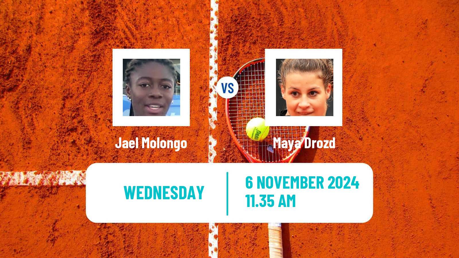 Tennis ITF W15 Sharm Elsheikh 17 Women Jael Molongo - Maya Drozd