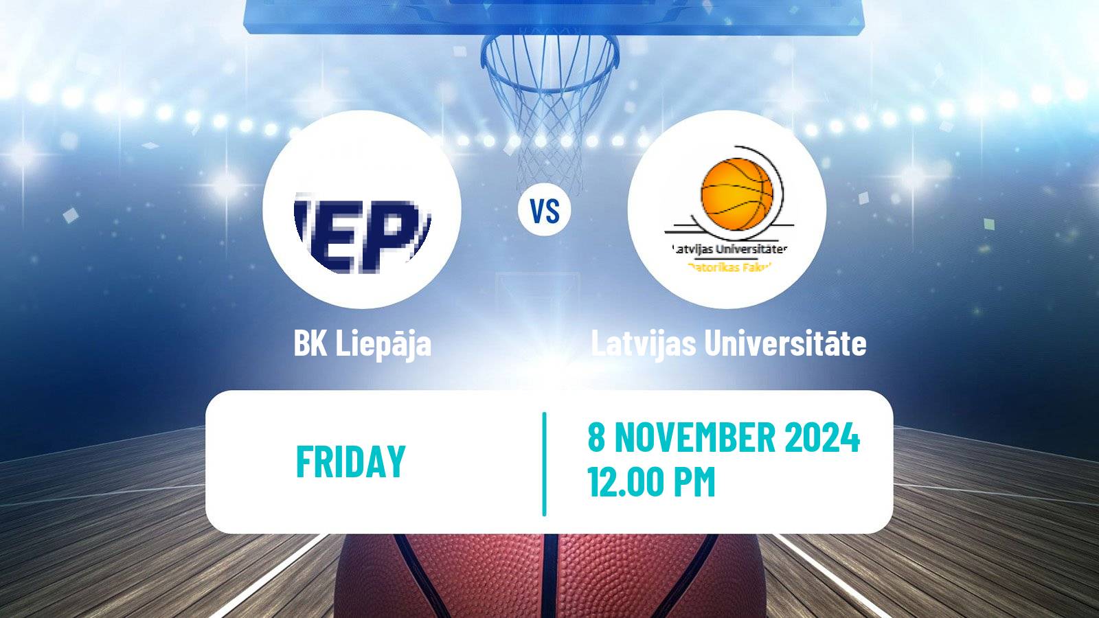 Basketball Estonian–Latvian Basketball League Liepāja - Latvijas Universitāte