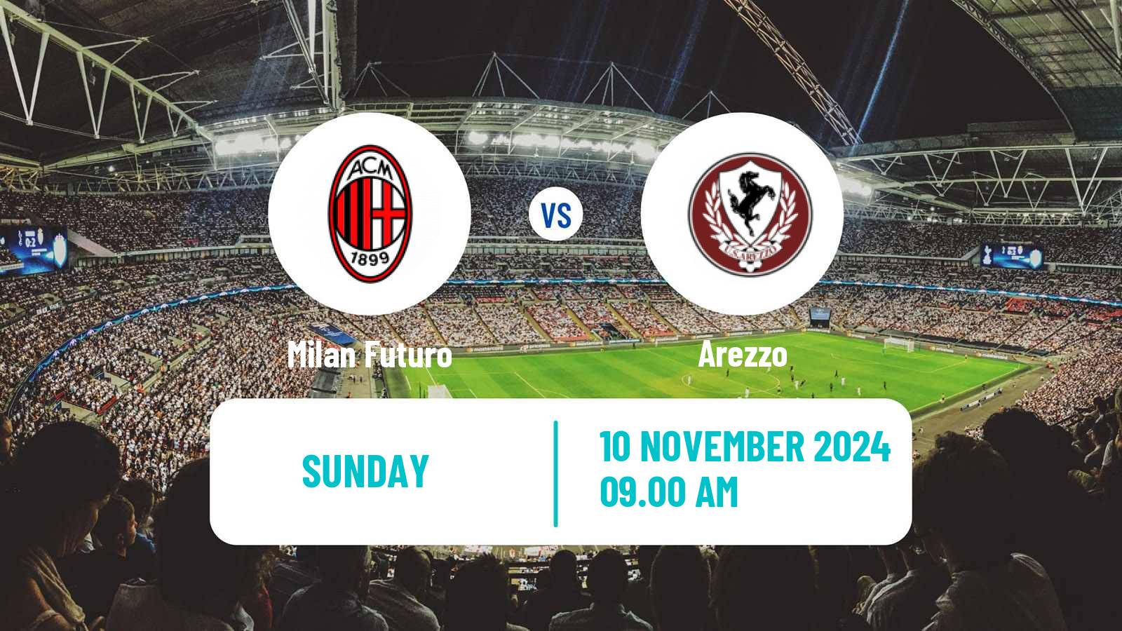 Soccer Italian Serie C Group B Milan Futuro - Arezzo