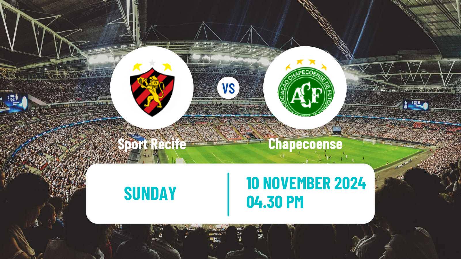 Soccer Brazilian Serie B Sport Recife - Chapecoense