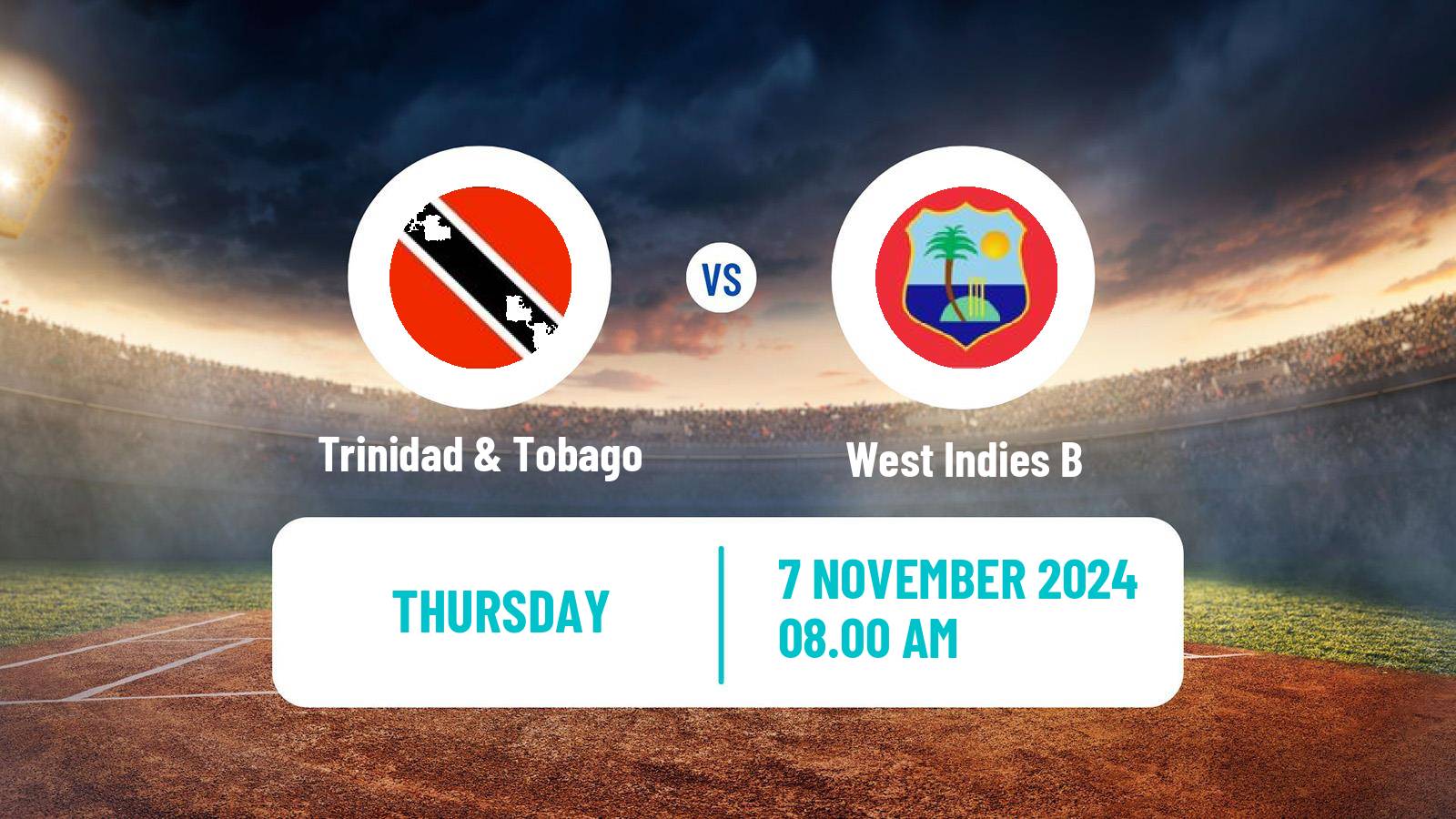 Cricket Super50 Trinidad & Tobago - West Indies B