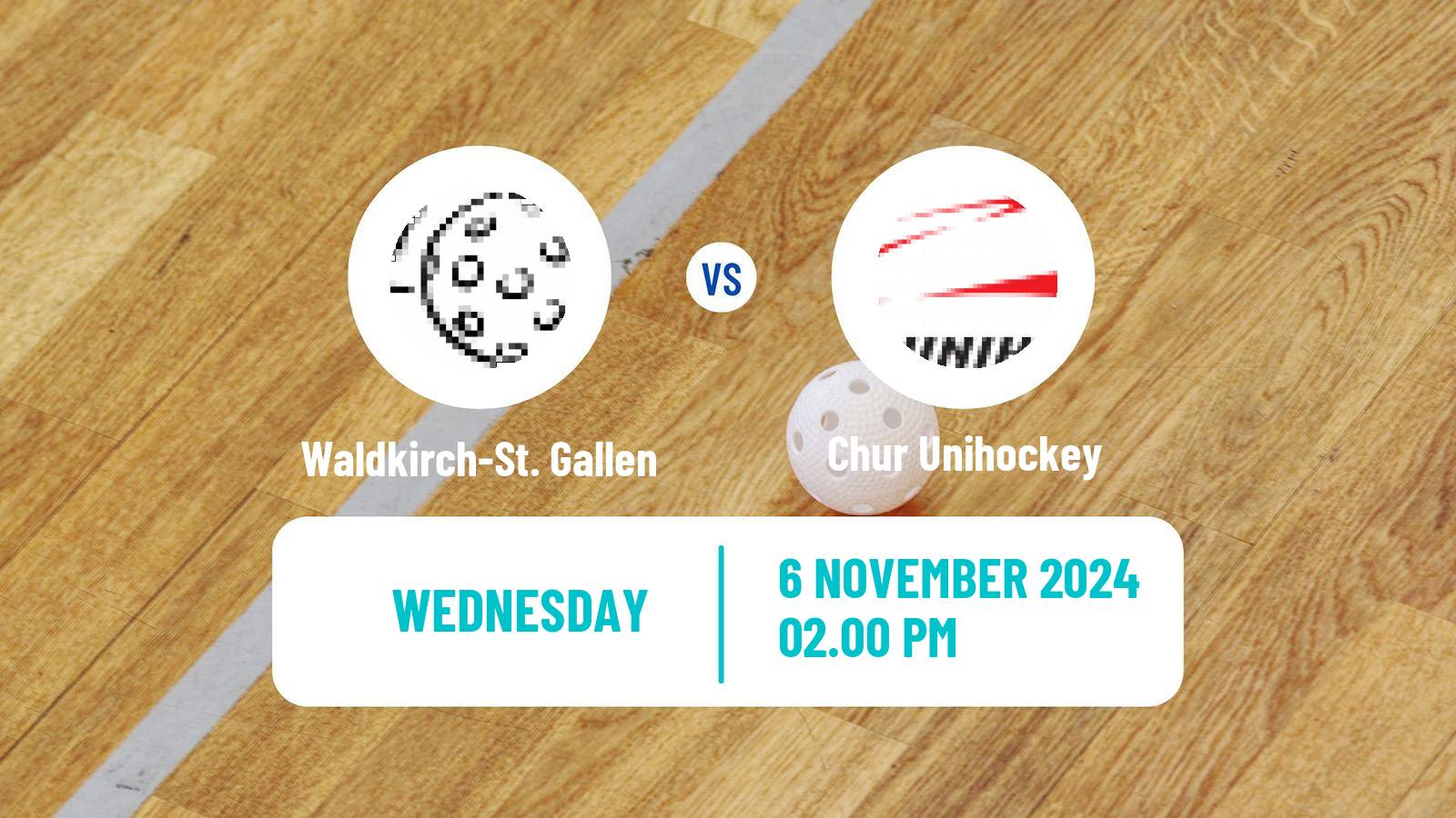 Floorball Swiss NLA Floorball Waldkirch-St. Gallen - Chur Unihockey