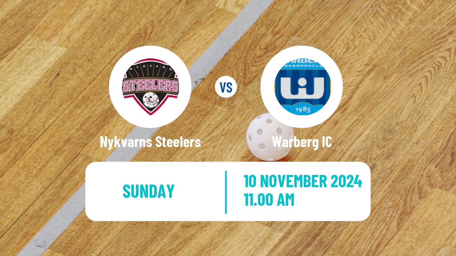 Floorball Swedish Superligan Floorball Nykvarns Steelers - Warberg