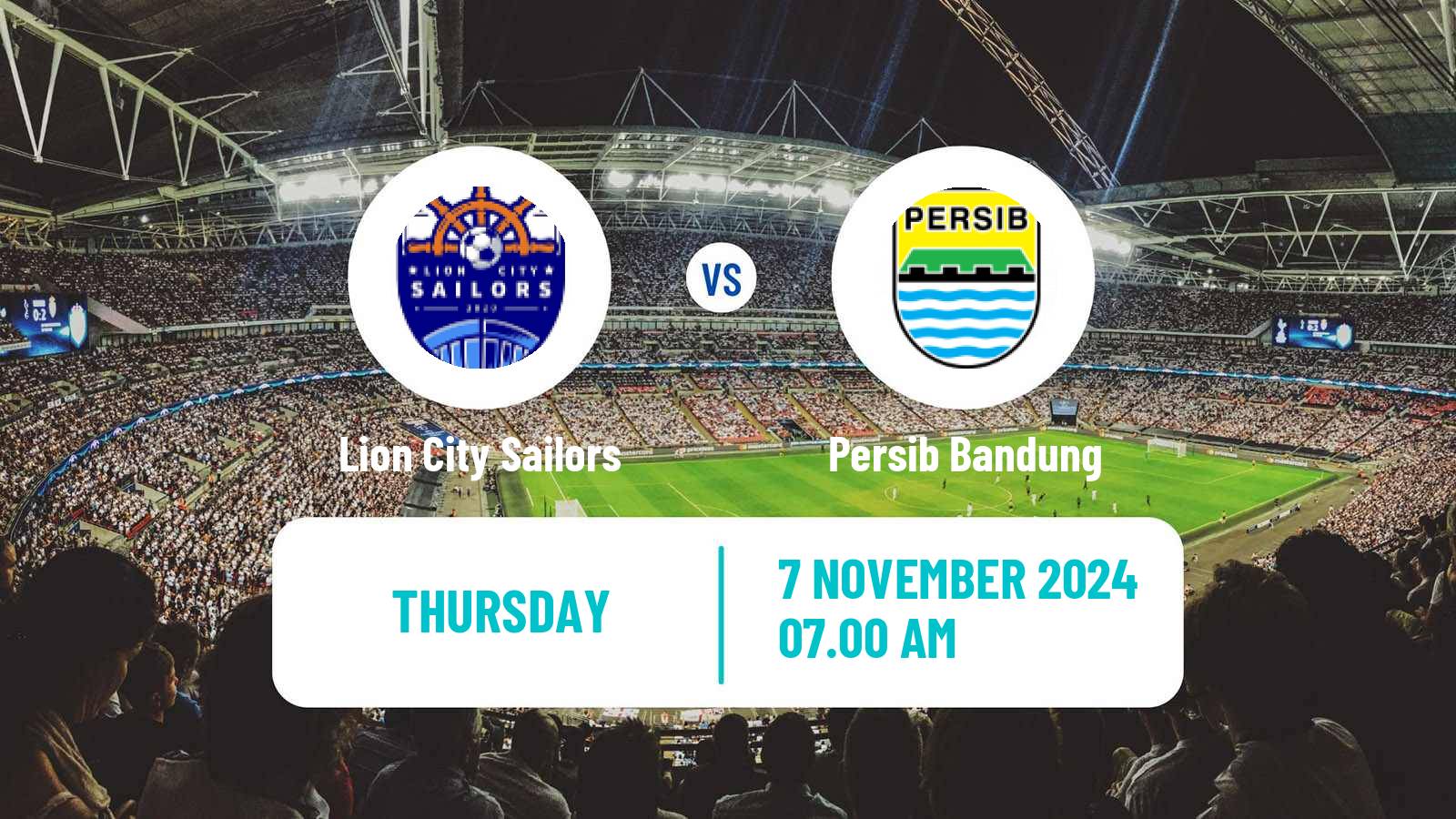 Soccer AFC Champions League 2 Lion City Sailors - Persib Bandung