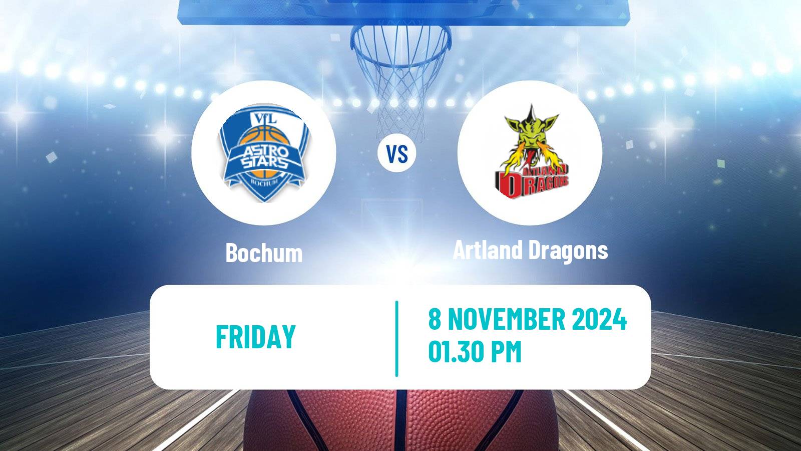 Basketball German Pro A Basketball Bochum - Artland Dragons