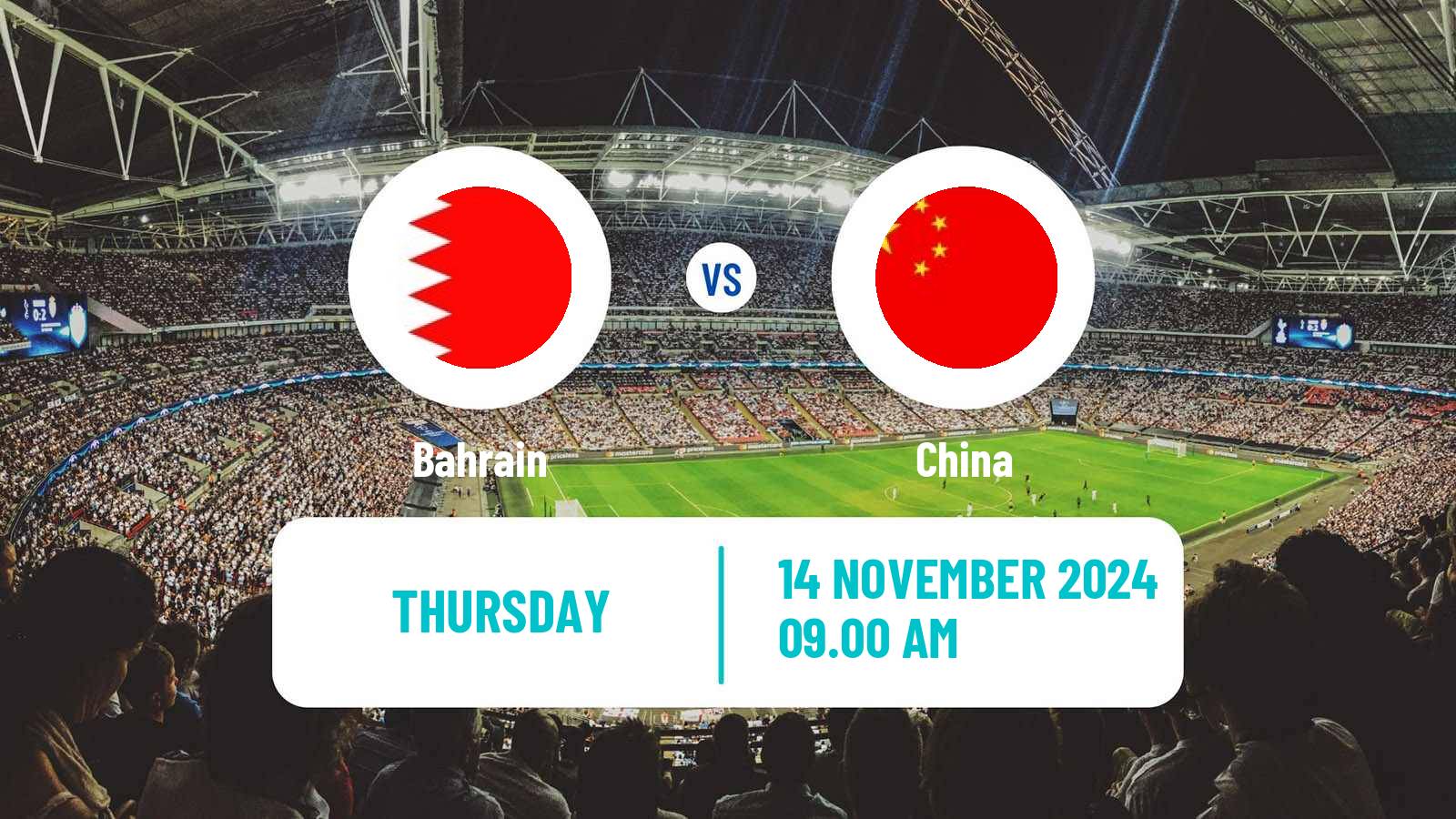 Soccer FIFA World Cup Bahrain - China