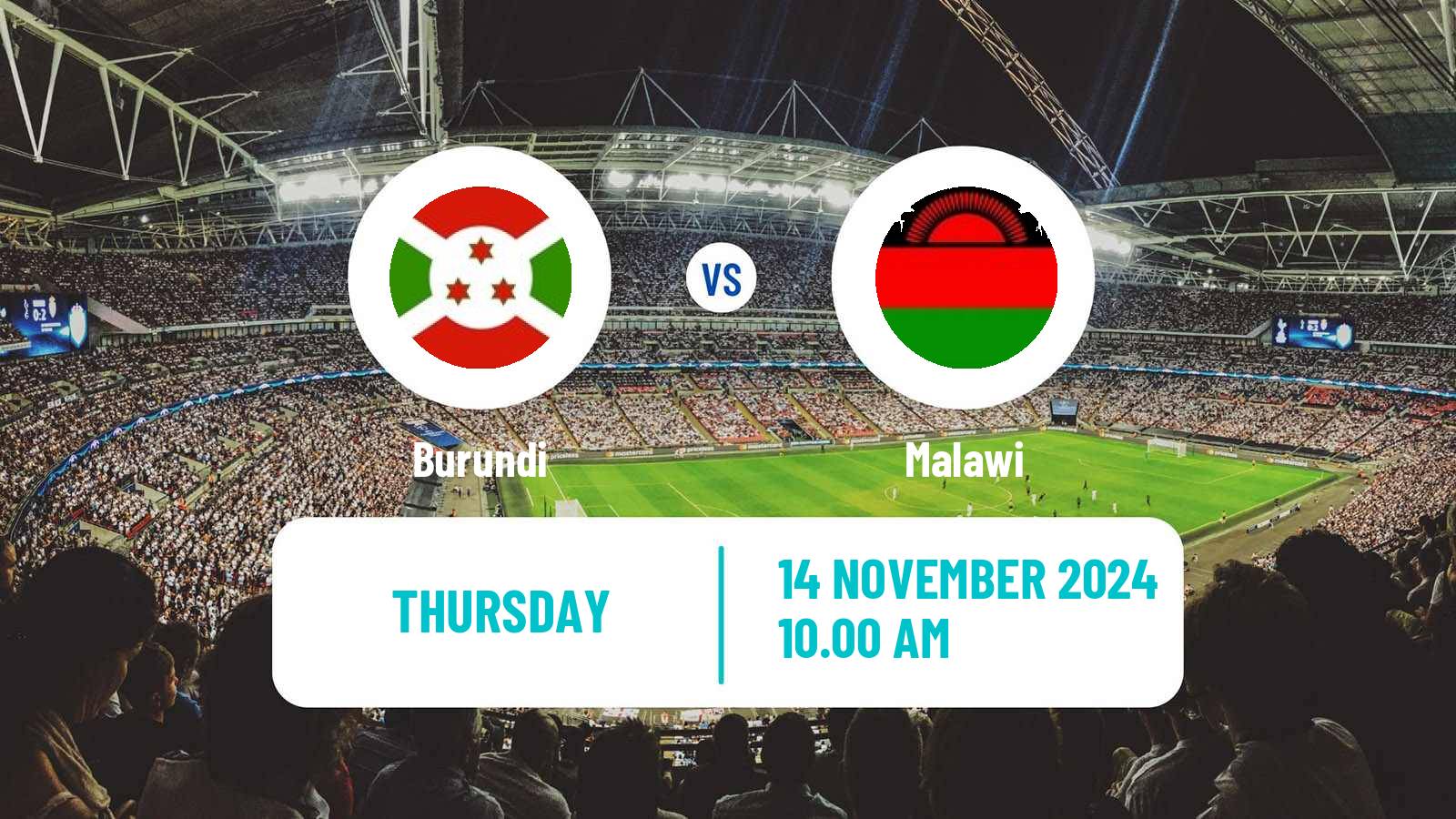 Soccer Africa Cup of Nations Burundi - Malawi