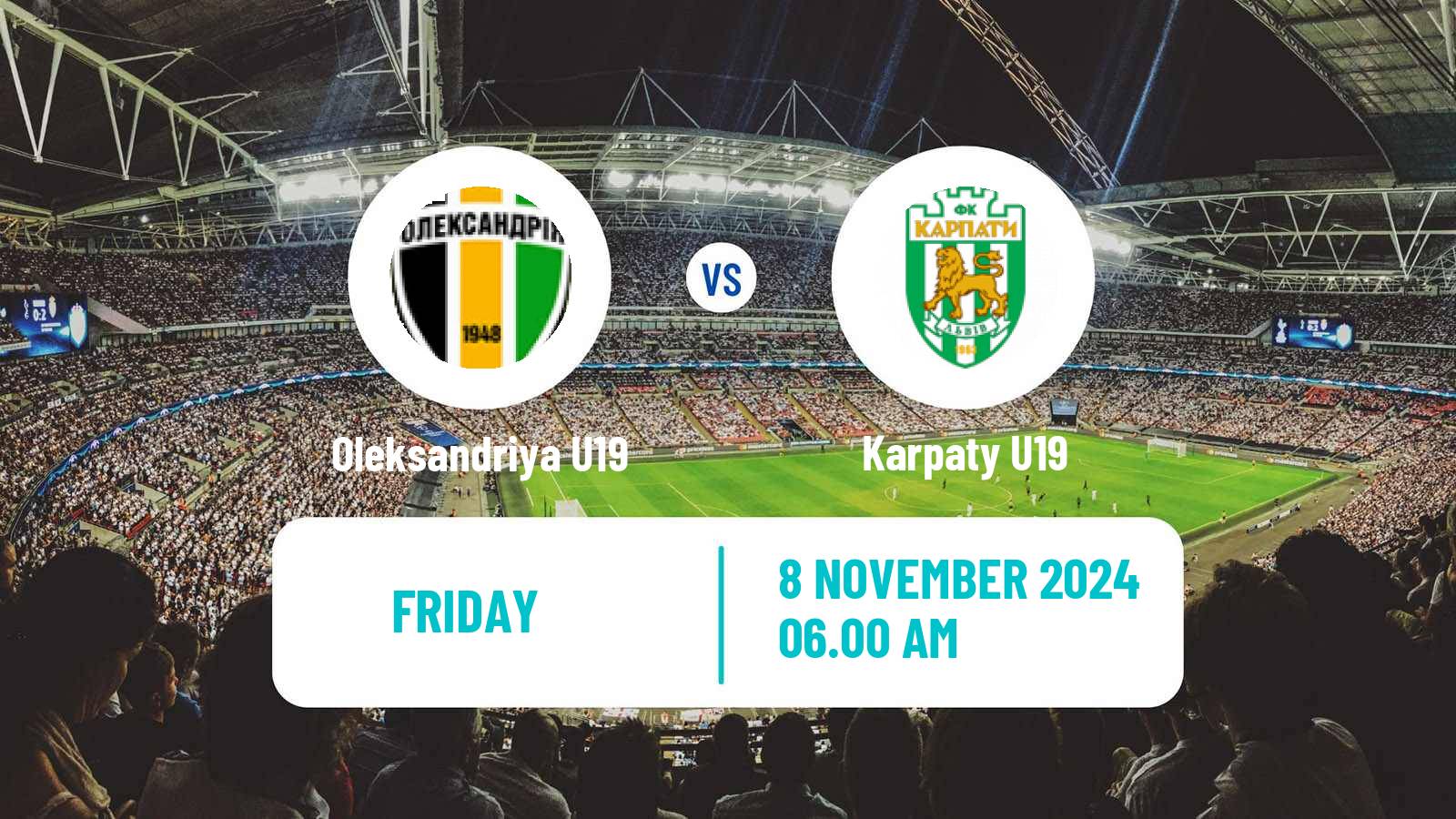 Soccer Ukrainian U19 League Oleksandriya U19 - Karpaty U19