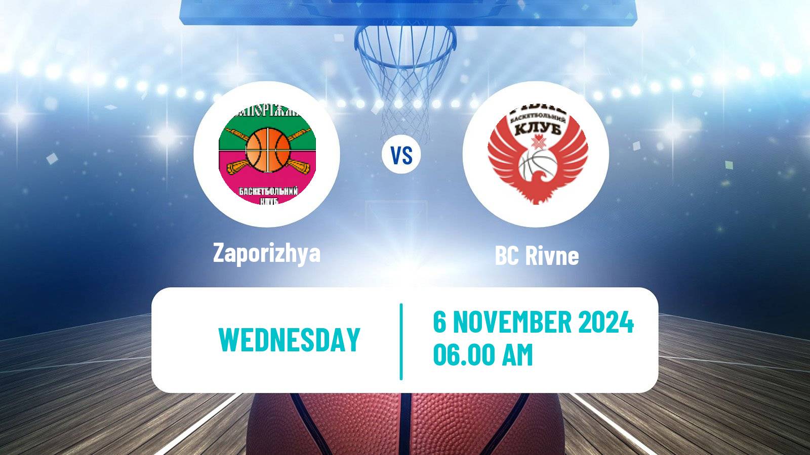 Basketball Ukrainian FBU Super League Zaporizhya - Rivne