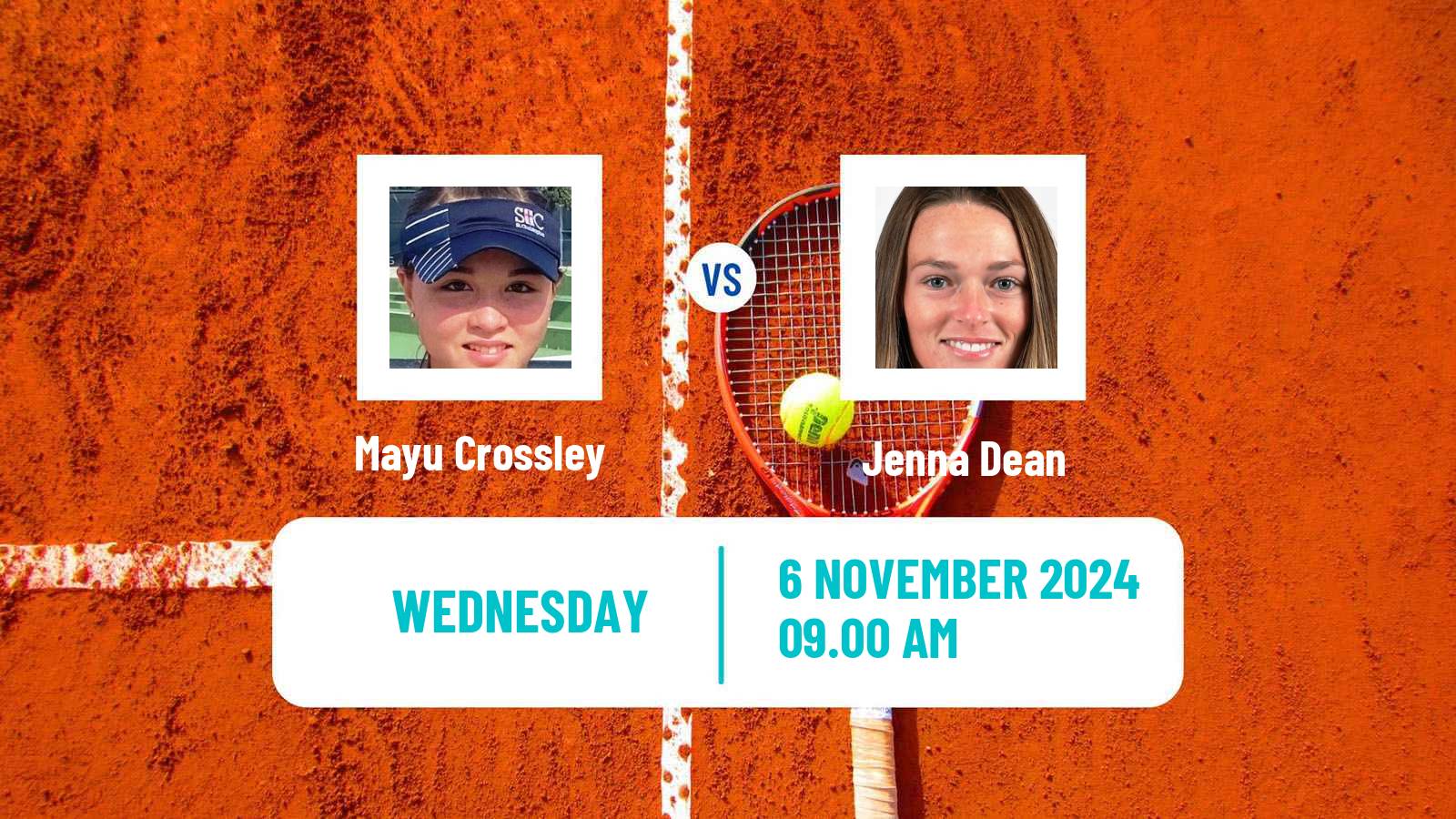 Tennis ITF W35 Miami Fl Women Mayu Crossley - Jenna Dean