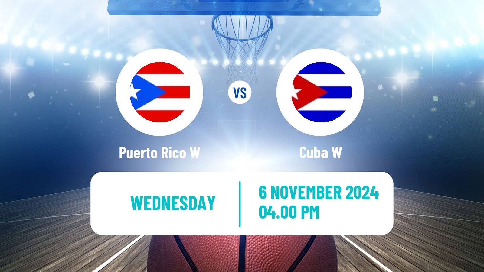 Basketball Centrobasket Championship Women Puerto Rico W - Cuba W