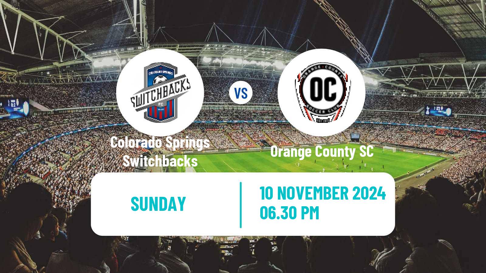 Soccer USL Championship Colorado Springs Switchbacks - Orange County SC