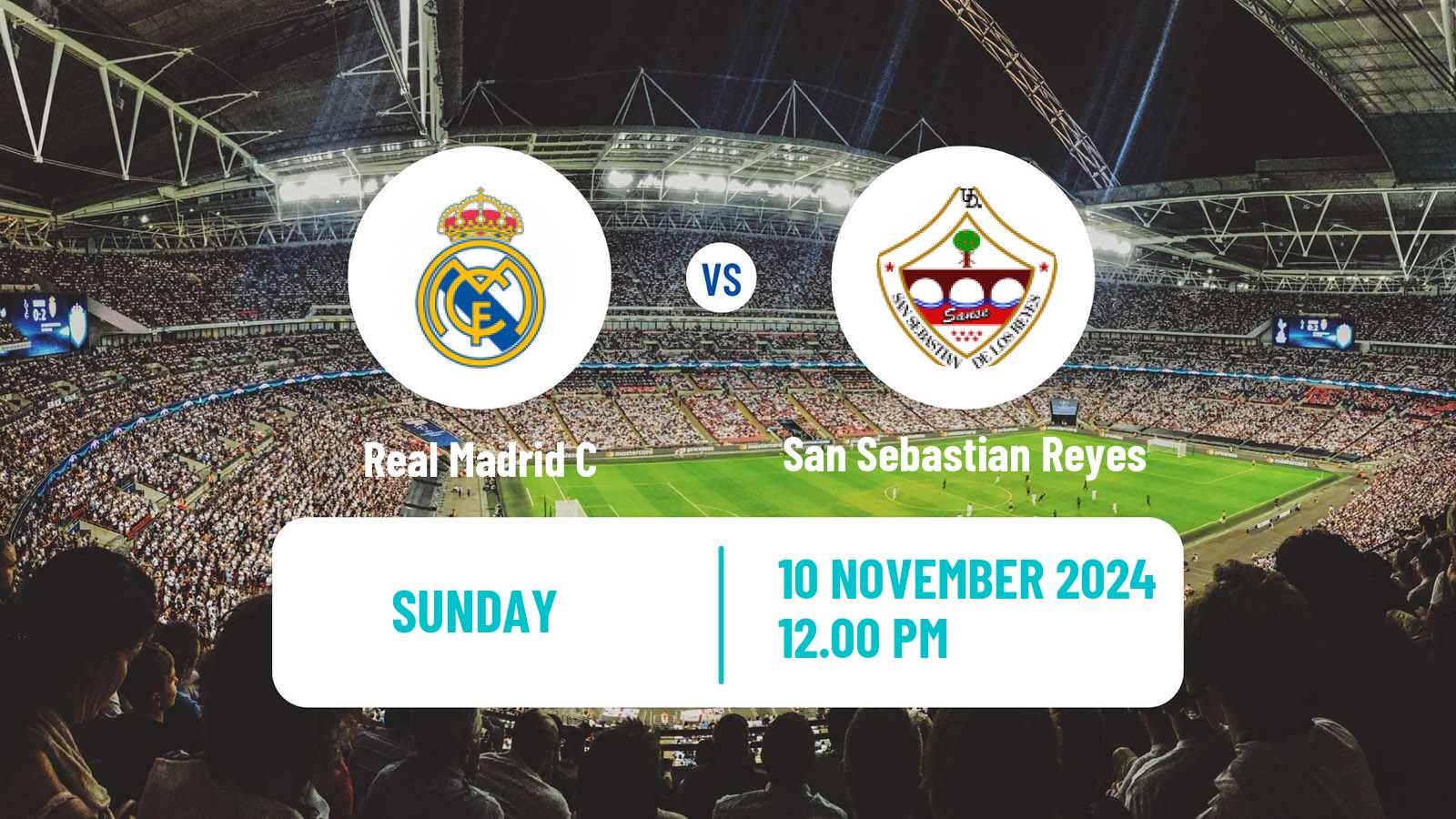 Soccer Spanish Segunda RFEF - Group 5 Real Madrid C - San Sebastian Reyes