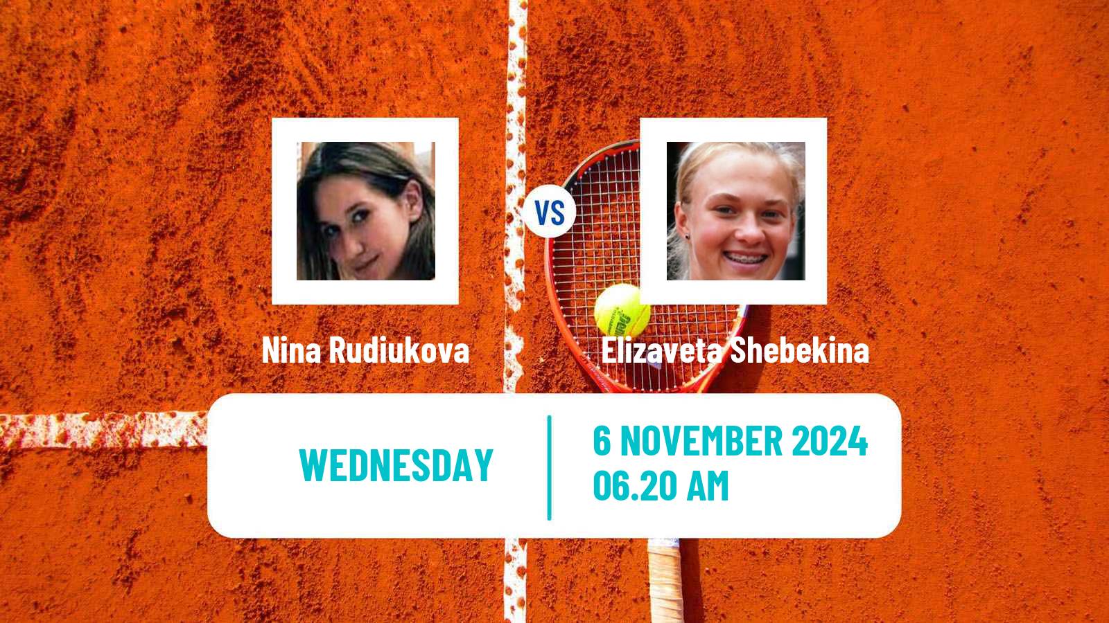 Tennis ITF W15 Sharm Elsheikh 17 Women Nina Rudiukova - Elizaveta Shebekina