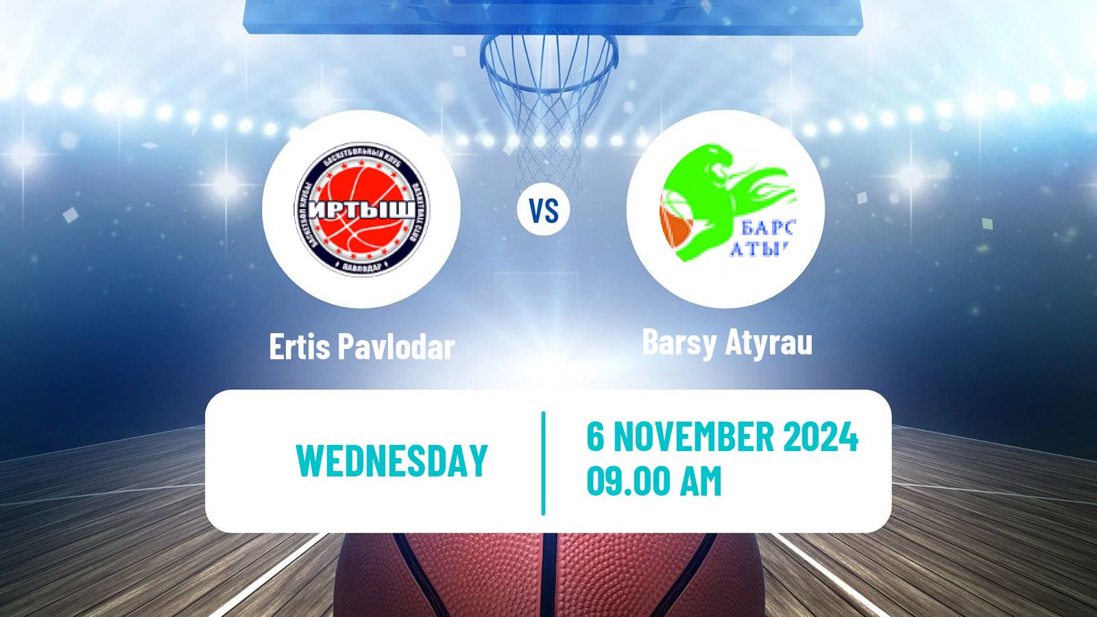 Basketball Kazakh National League Basketball Ertis Pavlodar - Barsy Atyrau