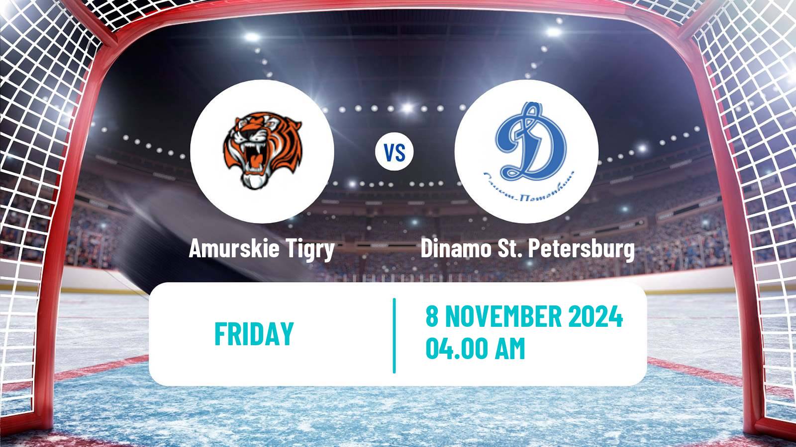 Hockey MHL Amurskie Tigry - Dinamo St. Petersburg