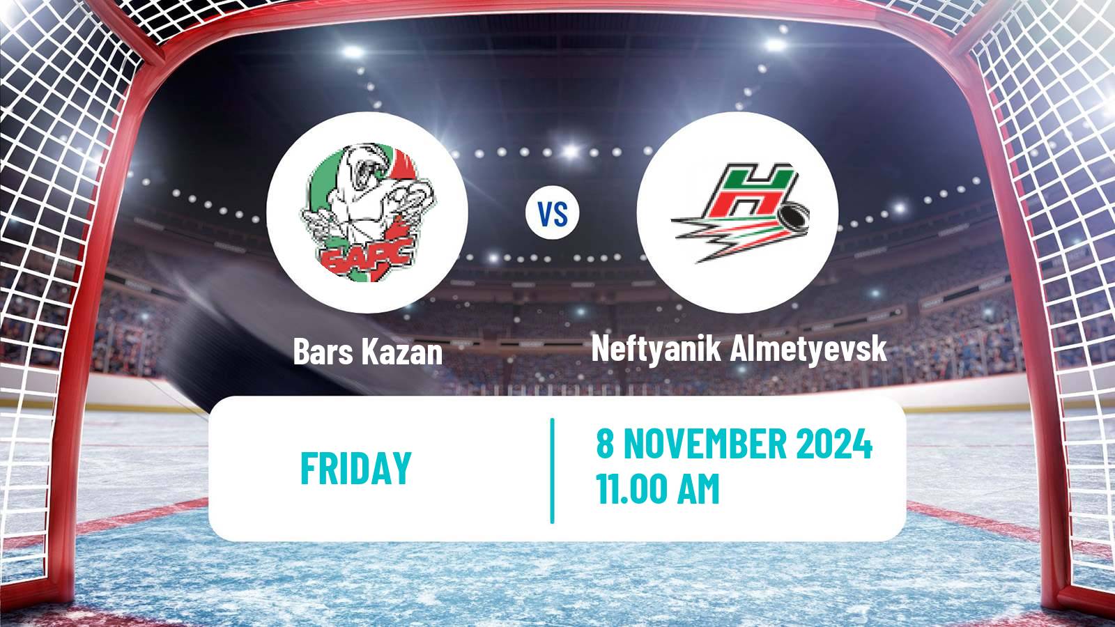 Hockey VHL Bars Kazan - Neftyanik Almetyevsk