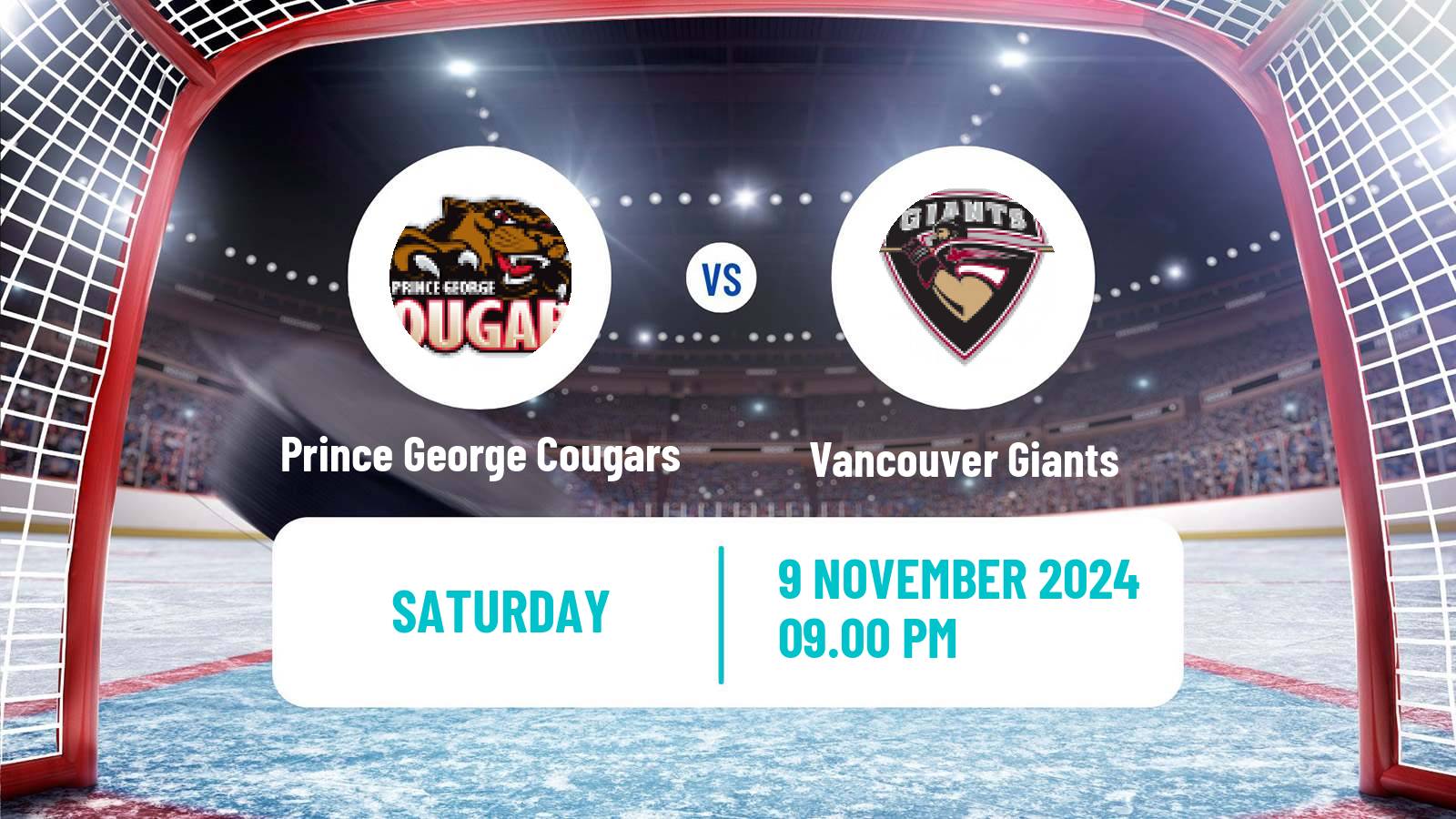 Hockey WHL Prince George Cougars - Vancouver Giants