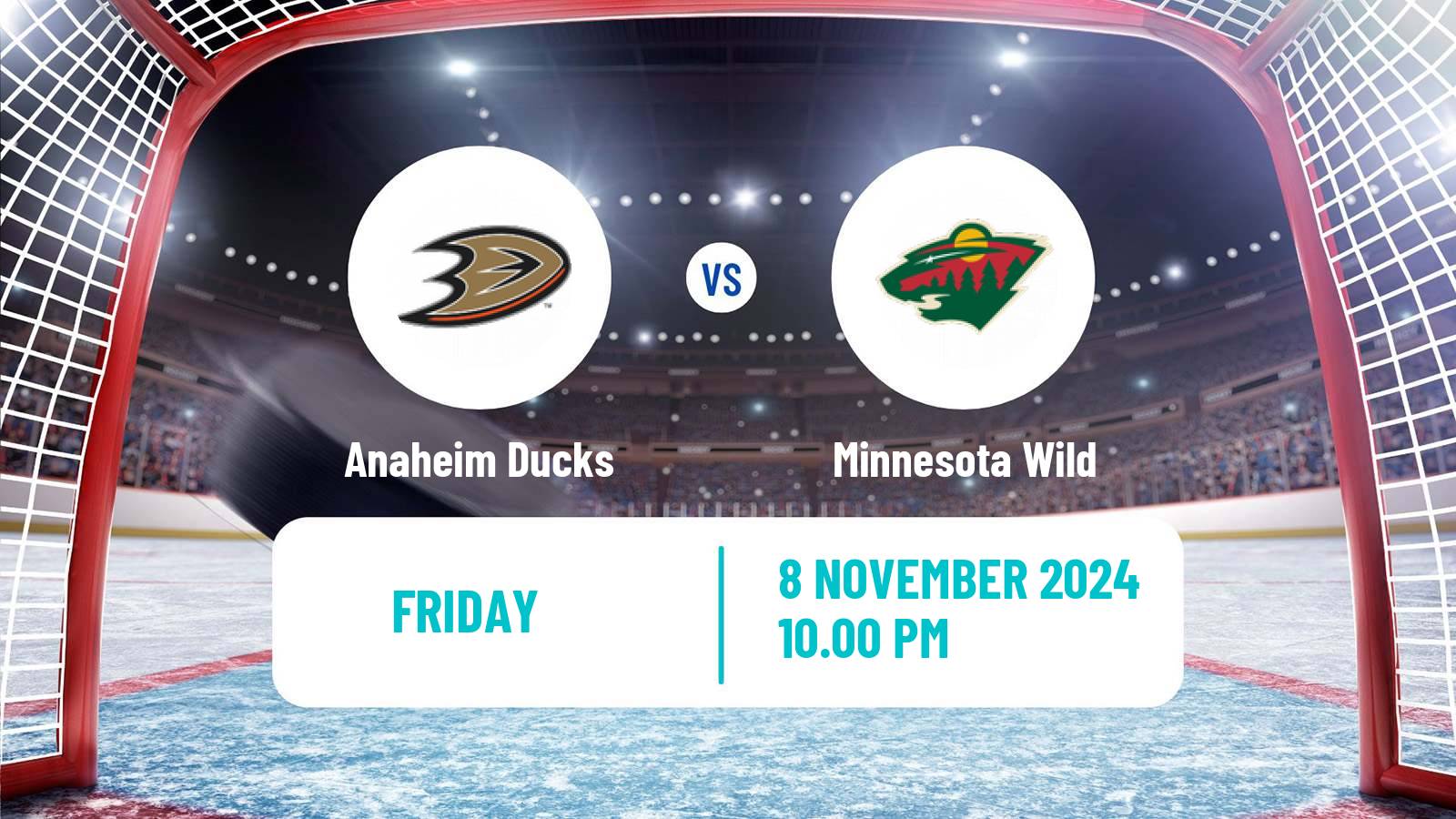 Hockey NHL Anaheim Ducks - Minnesota Wild