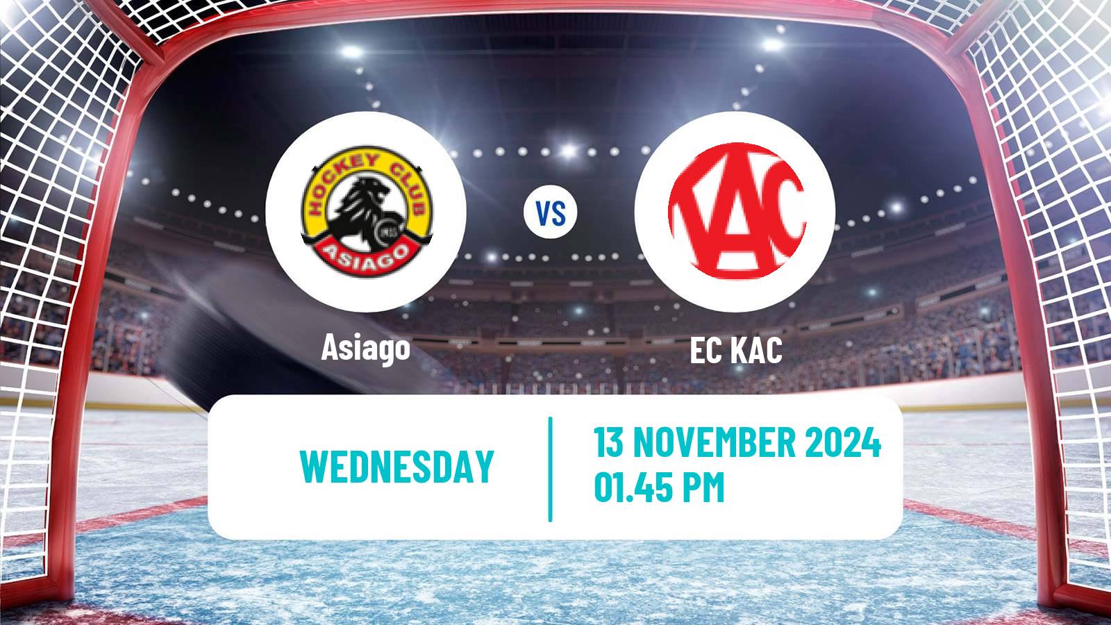 Hockey Austrian Ice Hockey League Asiago - EC KAC