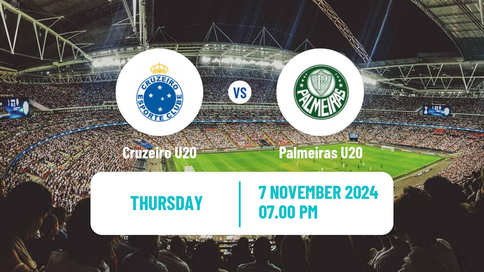 Soccer Copa do Brasil U20 Cruzeiro U20 - Palmeiras U20