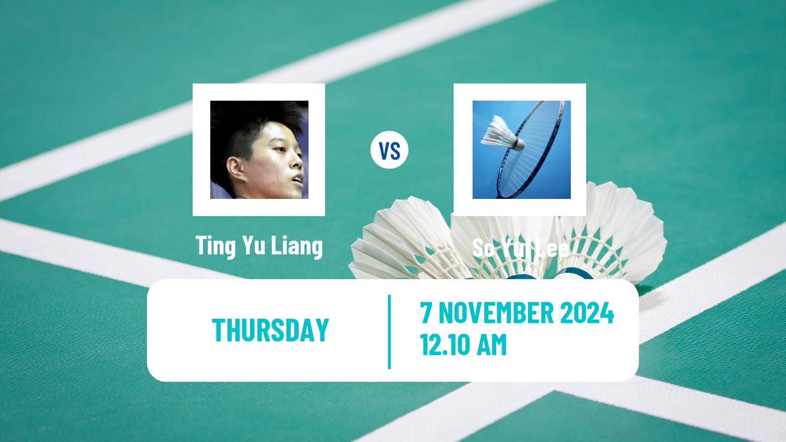 Badminton BWF World Tour Korea Masters Women Ting Yu Liang - So Yul Lee