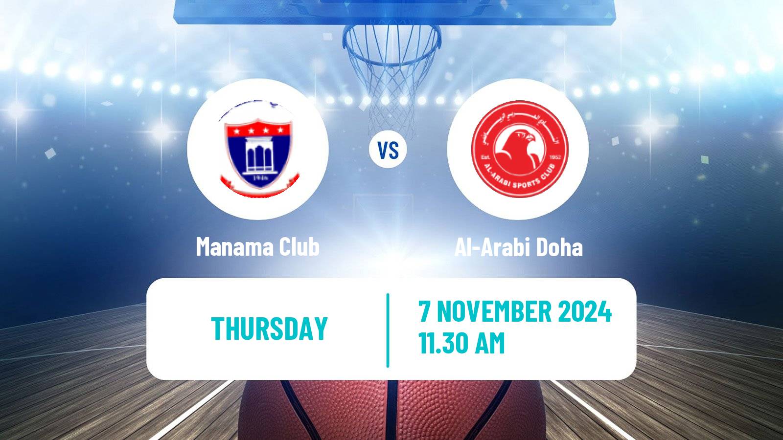 Basketball WASL Basketball Manama Club - Al-Arabi Doha