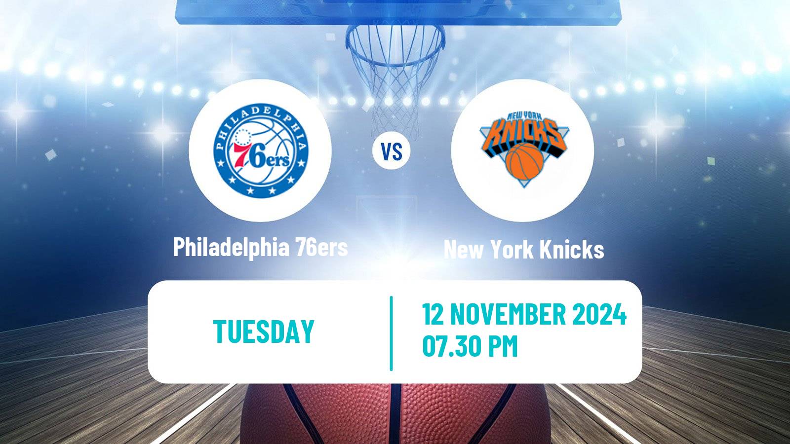 Basketball NBA Philadelphia 76ers - New York Knicks