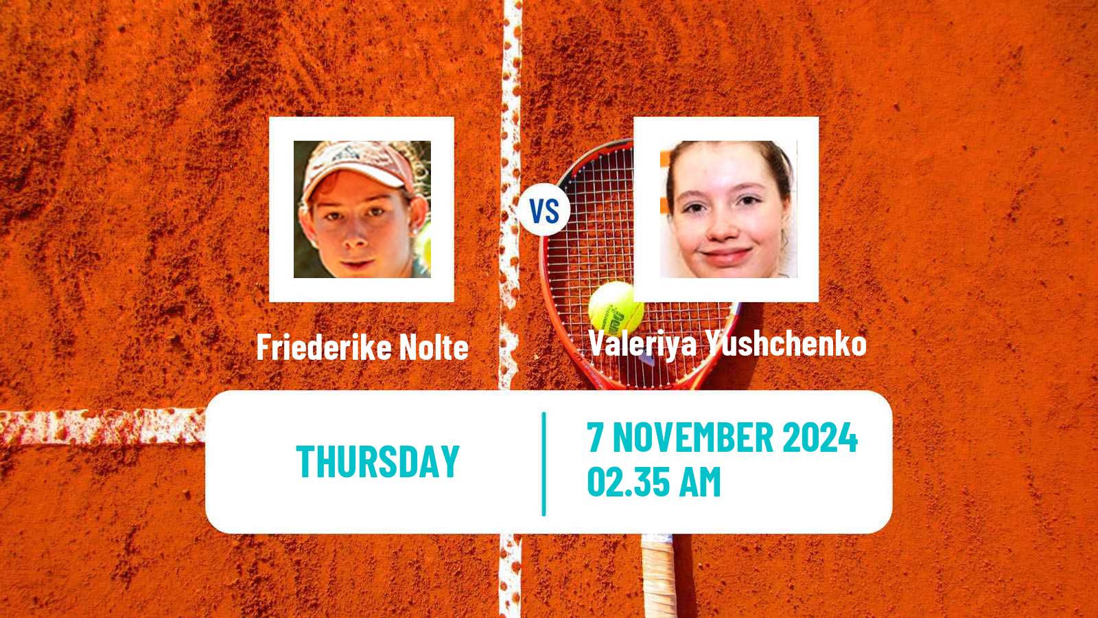 Tennis ITF W15 Antalya 15 Women Friederike Nolte - Valeriya Yushchenko