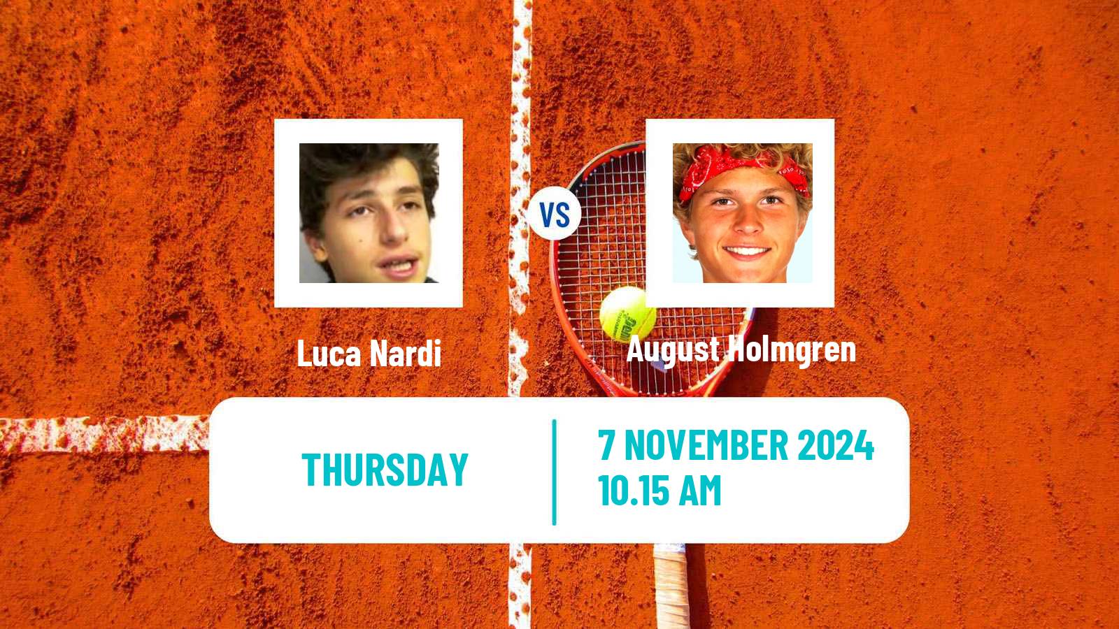 Tennis Helsinki Challenger Men Luca Nardi - August Holmgren