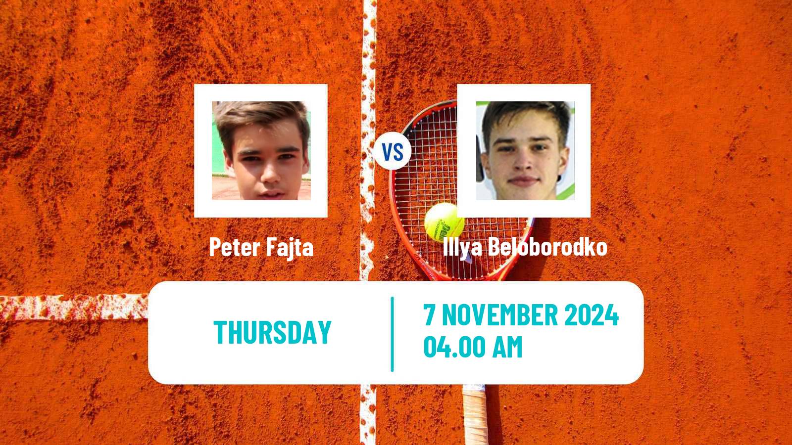 Tennis ITF M15 Szabolcsveresmart 2 Men Peter Fajta - Illya Beloborodko