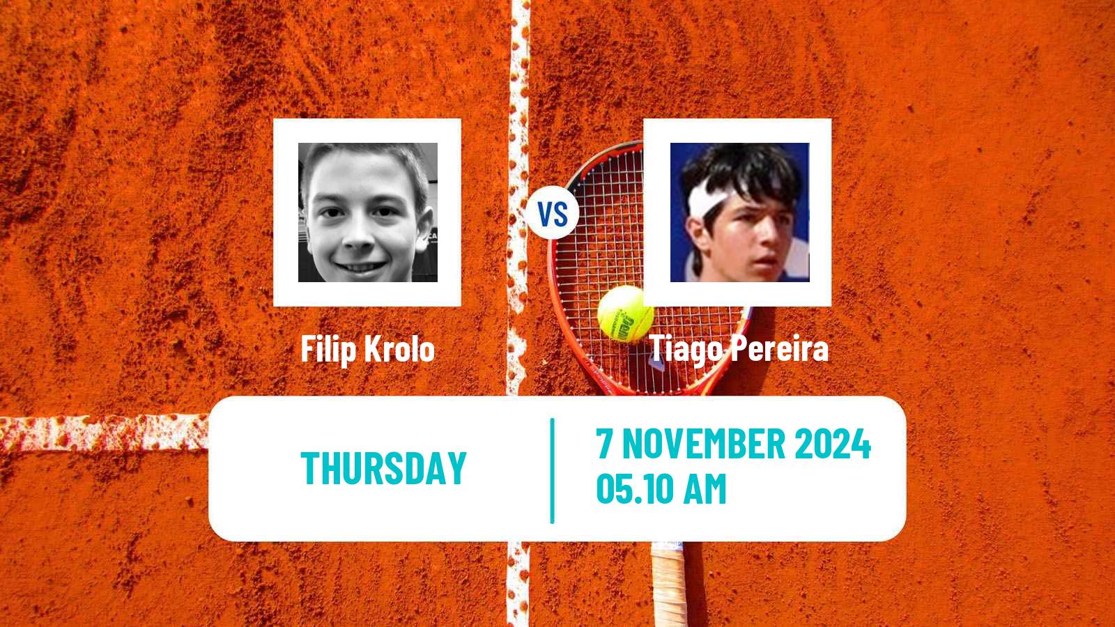 Tennis ITF M25 Monastir 2 Men Filip Krolo - Tiago Pereira