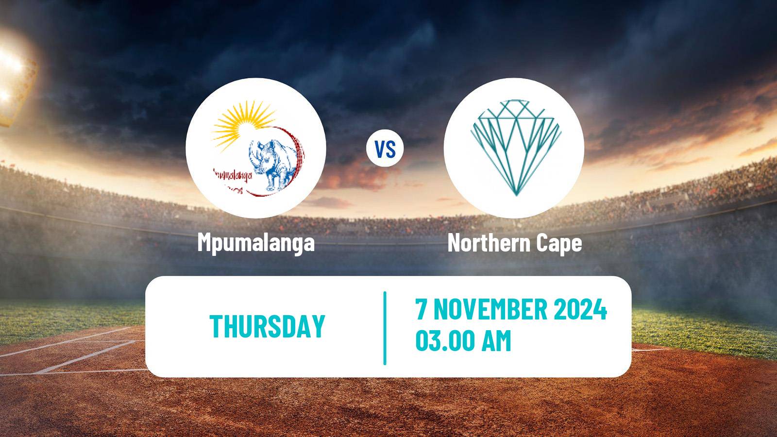 Cricket CSA 4-Day Franchise Series Mpumalanga - Northern Cape